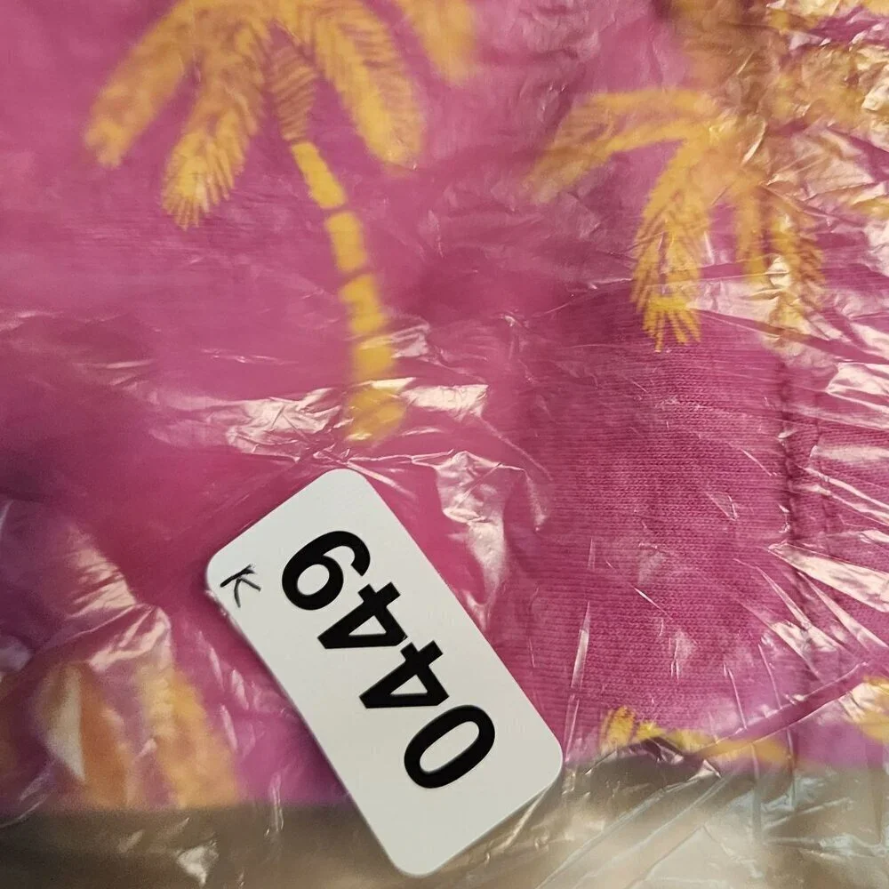 Zara girls sz 11-12 pink palm tree boxy top t shirt